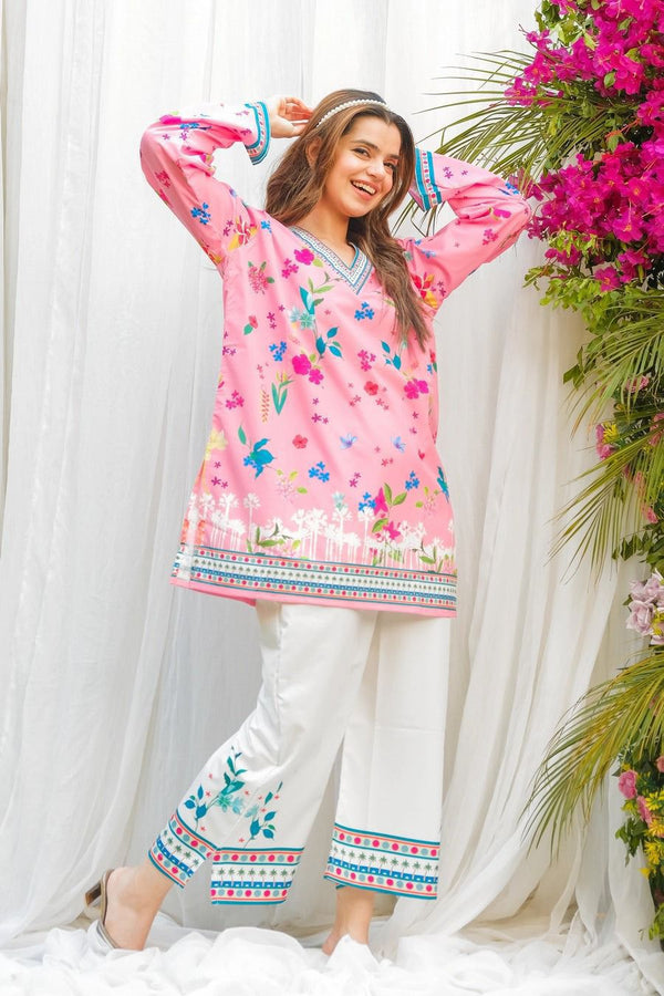 PINK FLORAL 2PC
